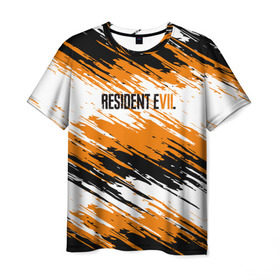 Мужская футболка 3D с принтом Resident Evil в Курске, 100% полиэфир | прямой крой, круглый вырез горловины, длина до линии бедер | biohazard | evil | game | horror | residen | survival | зла | зомби | игра | краска | краски | мертвецы | обитель | хоррор