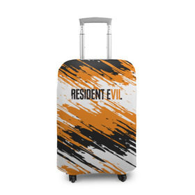 Чехол для чемодана 3D с принтом Resident Evil в Курске, 86% полиэфир, 14% спандекс | двустороннее нанесение принта, прорези для ручек и колес | biohazard | evil | game | horror | residen | survival | зла | зомби | игра | краска | краски | мертвецы | обитель | хоррор