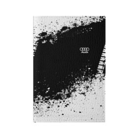 Обложка для паспорта матовая кожа с принтом Audi brand motors в Курске, натуральная матовая кожа | размер 19,3 х 13,7 см; прозрачные пластиковые крепления | ауди | машина