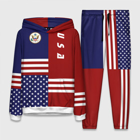 Женский костюм 3D (с толстовкой) с принтом USA (США) в Курске,  |  | us | usa | америка | американец | американка | американцы | америки | герб | доллар | знак | надпись | патриот | полосы | символ | соединенные | страна | сша | флаг | флага | цвета | штаты