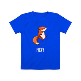 Детская футболка хлопок с принтом Лиса в Курске, 100% хлопок | круглый вырез горловины, полуприлегающий силуэт, длина до линии бедер | fox | foxy | лис | лиса | лисица | лисичка | лисы | с лисой | танцующая | фокс