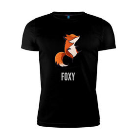 Мужская футболка премиум с принтом Лиса в Курске, 92% хлопок, 8% лайкра | приталенный силуэт, круглый вырез ворота, длина до линии бедра, короткий рукав | fox | foxy | лис | лиса | лисица | лисичка | лисы | с лисой | танцующая | фокс