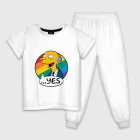 Детская пижама хлопок с принтом Мистер Бёрнс в Курске, 100% хлопок |  брюки и футболка прямого кроя, без карманов, на брюках мягкая резинка на поясе и по низу штанин
 | Тематика изображения на принте: simpsons
