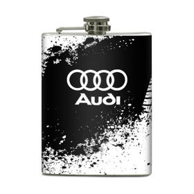 Фляга с принтом Audi abstract sport в Курске, металлический корпус | емкость 0,22 л, размер 125 х 94 мм. Виниловая наклейка запечатывается полностью | ауди | кольца | лого | машина