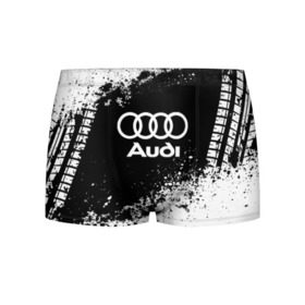 Мужские трусы 3D с принтом Audi abstract sport в Курске, 50% хлопок, 50% полиэстер | классическая посадка, на поясе мягкая тканевая резинка | ауди | кольца | лого | машина