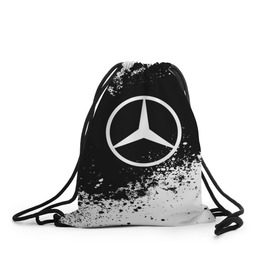 Рюкзак-мешок 3D с принтом Mercedes abstract sport в Курске, 100% полиэстер | плотность ткани — 200 г/м2, размер — 35 х 45 см; лямки — толстые шнурки, застежка на шнуровке, без карманов и подкладки | auto | automobile | car | machine | mercedes | motor | motor car | sport car | автомашина | бренд | легковой автомобиль | марка | спортивный автомобиль | тачка