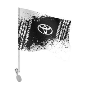 Флаг для автомобиля с принтом Toyota abstract sport в Курске, 100% полиэстер | Размер: 30*21 см | auto | automobile | car | machine | motor | motor car | sport car | toyota | автомашина | бренд | легковой автомобиль | марка | спортивный автомобиль | тачка