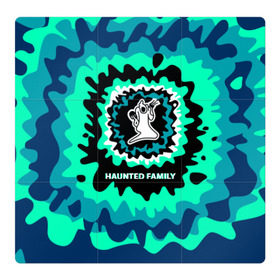 Магнитный плакат 3Х3 с принтом Haunted Family в Курске, Полимерный материал с магнитным слоем | 9 деталей размером 9*9 см | Тематика изображения на принте: 