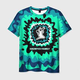 Мужская футболка 3D с принтом Haunted Family в Курске, 100% полиэфир | прямой крой, круглый вырез горловины, длина до линии бедер | 