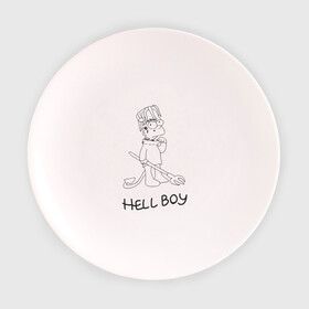 Тарелка 3D с принтом Bart Lil Peep в Курске, фарфор | диаметр - 210 мм
диаметр для нанесения принта - 120 мм | bart simpson | lil peep | барт симпсоны | лил пип