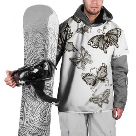 Накидка на куртку 3D с принтом Коллекция BOUDOIR в Курске, 100% полиэстер |  | абстракция | бабочки