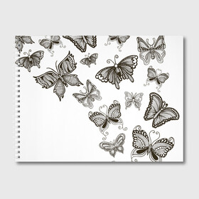 Альбом для рисования с принтом Коллекция BOUDOIR в Курске, 100% бумага
 | матовая бумага, плотность 200 мг. | абстракция | бабочки