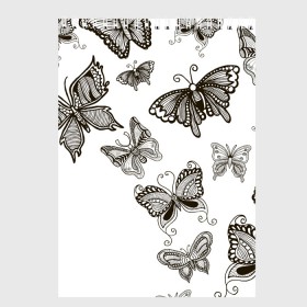 Скетчбук с принтом Коллекция BOUDOIR в Курске, 100% бумага
 | 48 листов, плотность листов — 100 г/м2, плотность картонной обложки — 250 г/м2. Листы скреплены сверху удобной пружинной спиралью | Тематика изображения на принте: абстракция | бабочки