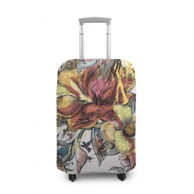 Чехол для чемодана 3D с принтом Коллекция RENAISSANCE в Курске, 86% полиэфир, 14% спандекс | двустороннее нанесение принта, прорези для ручек и колес | абстракция | бабочки | веселые | модные | новинки | популярные | прикольные | цветные | яркие