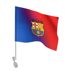 Флаг для автомобиля с принтом FC Barcelona color sport в Курске, 100% полиэстер | Размер: 30*21 см | Тематика изображения на принте: football | soccer | барселона