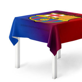 Скатерть 3D с принтом FC Barcelona color sport в Курске, 100% полиэстер (ткань не мнется и не растягивается) | Размер: 150*150 см | football | soccer | барселона