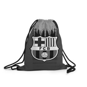 Рюкзак-мешок 3D с принтом FC Barcelona abstract color в Курске, 100% полиэстер | плотность ткани — 200 г/м2, размер — 35 х 45 см; лямки — толстые шнурки, застежка на шнуровке, без карманов и подкладки | 