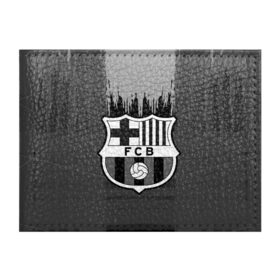 Обложка для студенческого билета с принтом FC Barcelona abstract color в Курске, натуральная кожа | Размер: 11*8 см; Печать на всей внешней стороне | 