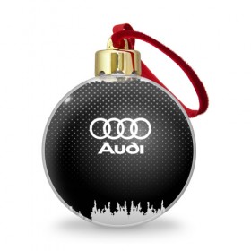 Ёлочный шар с принтом Audi в Курске, Пластик | Диаметр: 77 мм | Тематика изображения на принте: 