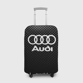 Чехол для чемодана 3D с принтом Audi в Курске, 86% полиэфир, 14% спандекс | двустороннее нанесение принта, прорези для ручек и колес | 