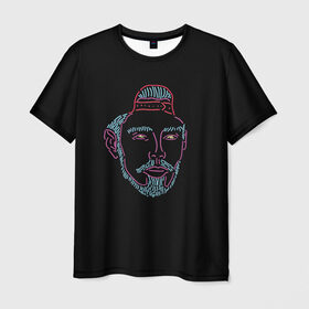 Мужская футболка 3D с принтом Mnogoznaal 6 в Курске, 100% полиэфир | прямой крой, круглый вырез горловины, длина до линии бедер | mnogoznaal | максим лазин | многознаал