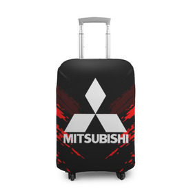 Чехол для чемодана 3D с принтом MITSUBISHI SPORT COLLECTION в Курске, 86% полиэфир, 14% спандекс | двустороннее нанесение принта, прорези для ручек и колес |  машина | марка | митсубиси