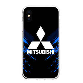 Чехол для iPhone XS Max матовый с принтом MITSUBISHI SPORT COLLECTION в Курске, Силикон | Область печати: задняя сторона чехла, без боковых панелей |  машина | марка | митсубиси