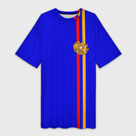 Платье-футболка 3D с принтом Армения, лента с гербом в Курске,  |  | armenia | арменин | армения | армяне | армянин | армянка | армянский | ереван | кавказ | кавказец | республика | северный