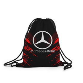 Рюкзак-мешок 3D с принтом MERCEDES-BENZ SPORT COLLECTION в Курске, 100% полиэстер | плотность ткани — 200 г/м2, размер — 35 х 45 см; лямки — толстые шнурки, застежка на шнуровке, без карманов и подкладки | auto | automobile | car | machine | mercedes benz | motor | motor car | sport car | автомашина | бренд | легковой автомобиль | марка | мерседес | спортивный автомобиль | тачка