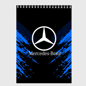 Скетчбук с принтом MERCEDES-BENZ SPORT COLLECTION в Курске, 100% бумага
 | 48 листов, плотность листов — 100 г/м2, плотность картонной обложки — 250 г/м2. Листы скреплены сверху удобной пружинной спиралью | auto | automobile | car | machine | mercedes benz | motor | motor car | sport car | автомашина | бренд | легковой автомобиль | марка | мерседес | спортивный автомобиль | тачка