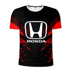 Мужская футболка 3D спортивная с принтом HONDA SPORT COLLECTION в Курске, 100% полиэстер с улучшенными характеристиками | приталенный силуэт, круглая горловина, широкие плечи, сужается к линии бедра | auto | automobile | car | honda | machine | motor | motor car | sport car | автомашина | бренд | легковой автомобиль | марка | спортивный автомобиль | тачка | хонда