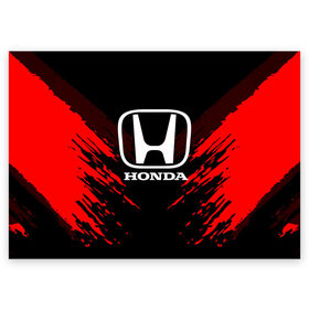 Поздравительная открытка с принтом HONDA SPORT COLLECTION в Курске, 100% бумага | плотность бумаги 280 г/м2, матовая, на обратной стороне линовка и место для марки
 | Тематика изображения на принте: auto | automobile | car | honda | machine | motor | motor car | sport car | автомашина | бренд | легковой автомобиль | марка | спортивный автомобиль | тачка | хонда