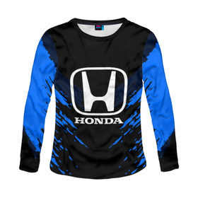 Женский лонгслив 3D с принтом HONDA SPORT COLLECTION в Курске, 100% полиэстер | длинные рукава, круглый вырез горловины, полуприлегающий силуэт | auto | automobile | car | honda | machine | motor | motor car | sport car | автомашина | бренд | легковой автомобиль | марка | спортивный автомобиль | тачка | хонда