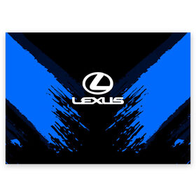 Поздравительная открытка с принтом LEXUS SPORT COLLECTION в Курске, 100% бумага | плотность бумаги 280 г/м2, матовая, на обратной стороне линовка и место для марки
 | auto | automobile | car | lexus | machine | motor | motor car | sport car | автомашина | бренд | легковой автомобиль | марка | спортивный автомобиль | тачка