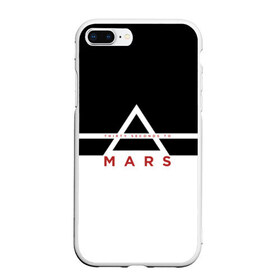 Чехол для iPhone 7Plus/8 Plus матовый с принтом Thirty Seconds to Mars в Курске, Силикон | Область печати: задняя сторона чехла, без боковых панелей | 30 seconds to mars | 30 секунд до марса | 30stm | thirty seconds to mars | альтернативный | гранж | группа | джаред | знак | лето | надпись | нео | пост | прогрессивный | рок | хард | шеннон