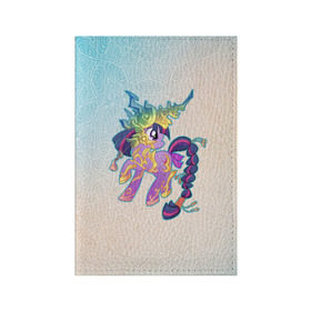 Обложка для паспорта матовая кожа с принтом My Little Pony в Курске, натуральная матовая кожа | размер 19,3 х 13,7 см; прозрачные пластиковые крепления | комедия | маленький | мой | музыка | мультфильм | мюзикл | пони | приключения | сказка | фэнтези