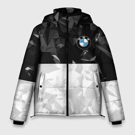 Мужская зимняя куртка 3D с принтом BMW BLACK COLLECTION в Курске, верх — 100% полиэстер; подкладка — 100% полиэстер; утеплитель — 100% полиэстер | длина ниже бедра, свободный силуэт Оверсайз. Есть воротник-стойка, отстегивающийся капюшон и ветрозащитная планка. 

Боковые карманы с листочкой на кнопках и внутренний карман на молнии. | Тематика изображения на принте: auto | bmw | motorsport | авто | автомобиль | автомобильные | бмв | бренд | марка | машины | моторспорт | спорт