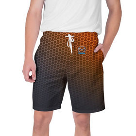 Мужские шорты 3D с принтом MAZDA carbon uniform 2018 в Курске,  полиэстер 100% | прямой крой, два кармана без застежек по бокам. Мягкая трикотажная резинка на поясе, внутри которой широкие завязки. Длина чуть выше колен | 