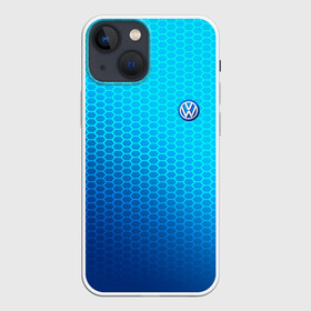 Чехол для iPhone 13 mini с принтом VOLKSWAGEN carbon uniform 2018 в Курске,  |  | auto | automobile | car | machine | motor | motor car | sport car | volkswagen | автомашина | бренд | легковой автомобиль | марка | спортивный автомобиль | тачка