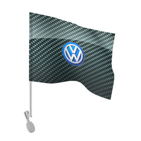 Флаг для автомобиля с принтом Volkswagen SPORT в Курске, 100% полиэстер | Размер: 30*21 см | 