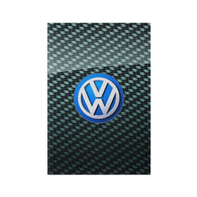 Обложка для паспорта матовая кожа с принтом Volkswagen SPORT в Курске, натуральная матовая кожа | размер 19,3 х 13,7 см; прозрачные пластиковые крепления | Тематика изображения на принте: 