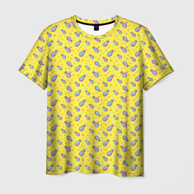 Мужская футболка 3D с принтом Ананас в Курске, 100% полиэфир | прямой крой, круглый вырез горловины, длина до линии бедер | Тематика изображения на принте: ананас | еда | фрукты