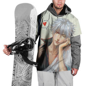 Накидка на куртку 3D с принтом Sakata Gintoki в Курске, 100% полиэстер |  | anime | gintama | kagura | sakata gintoki | аниме | гинтама