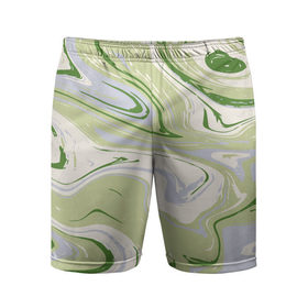 Мужские шорты 3D спортивные с принтом marble green в Курске,  |  | abstraction | color | marble | texture | абстракция | краска | краски | разводы | текстура | цвет