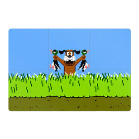 Магнитный плакат 3Х2 с принтом Duck Hunt в Курске, Полимерный материал с магнитным слоем | 6 деталей размером 9*9 см | 8 bit | 8 бит | dendy | dog | duck | hunt | nes | nintendo | oldschool | pixel art | денди | игра | нинтендо | охота | собака