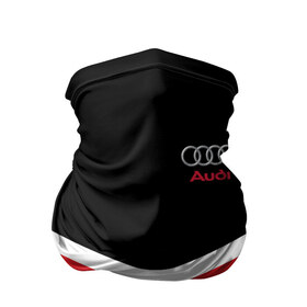 Бандана-труба 3D с принтом Audi Black & Red в Курске, 100% полиэстер, ткань с особыми свойствами — Activecool | плотность 150‒180 г/м2; хорошо тянется, но сохраняет форму | audi | ауди | кольца | красный | машина | черный