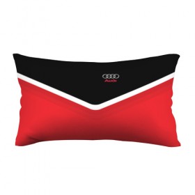 Подушка 3D антистресс с принтом Audi Black & Red в Курске, наволочка — 100% полиэстер, наполнитель — вспененный полистирол | состоит из подушки и наволочки на молнии | audi | ауди | кольца | красный | машина | черный