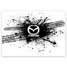 Поздравительная открытка с принтом Mazda в Курске, 100% бумага | плотность бумаги 280 г/м2, матовая, на обратной стороне линовка и место для марки
 | auto | automobile | car | carbon | machine | mazda | motor | motor car | sport car | автомашина | бренд | легковой автомобиль | мазда | марка | спортивный автомобиль | тачка