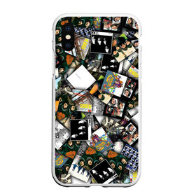 Чехол для iPhone XS Max матовый с принтом The Beatles Дискография в Курске, Силикон | Область печати: задняя сторона чехла, без боковых панелей | джон леннон | джордж харрисон | паттерн | пол маккартни | ринго старр