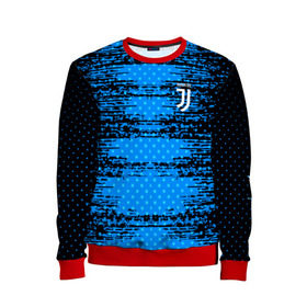 Детский свитшот 3D с принтом Juventus sport uniform в Курске, 100% полиэстер | свободная посадка, прямой крой, мягкая тканевая резинка на рукавах и понизу свитшота | 